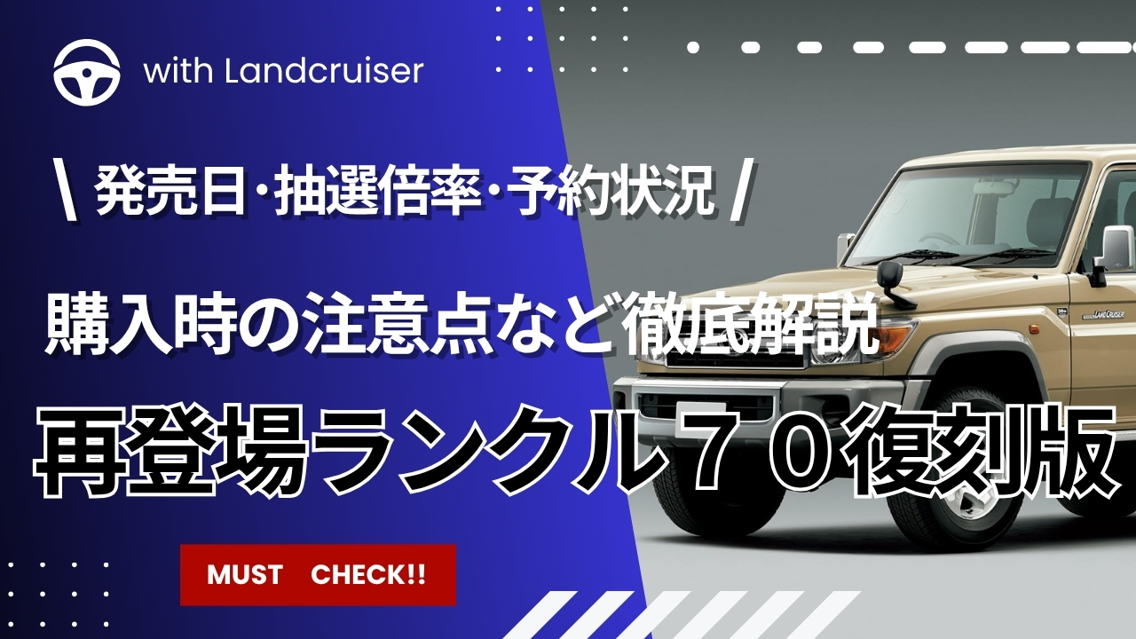 ランクル７０復刻版について