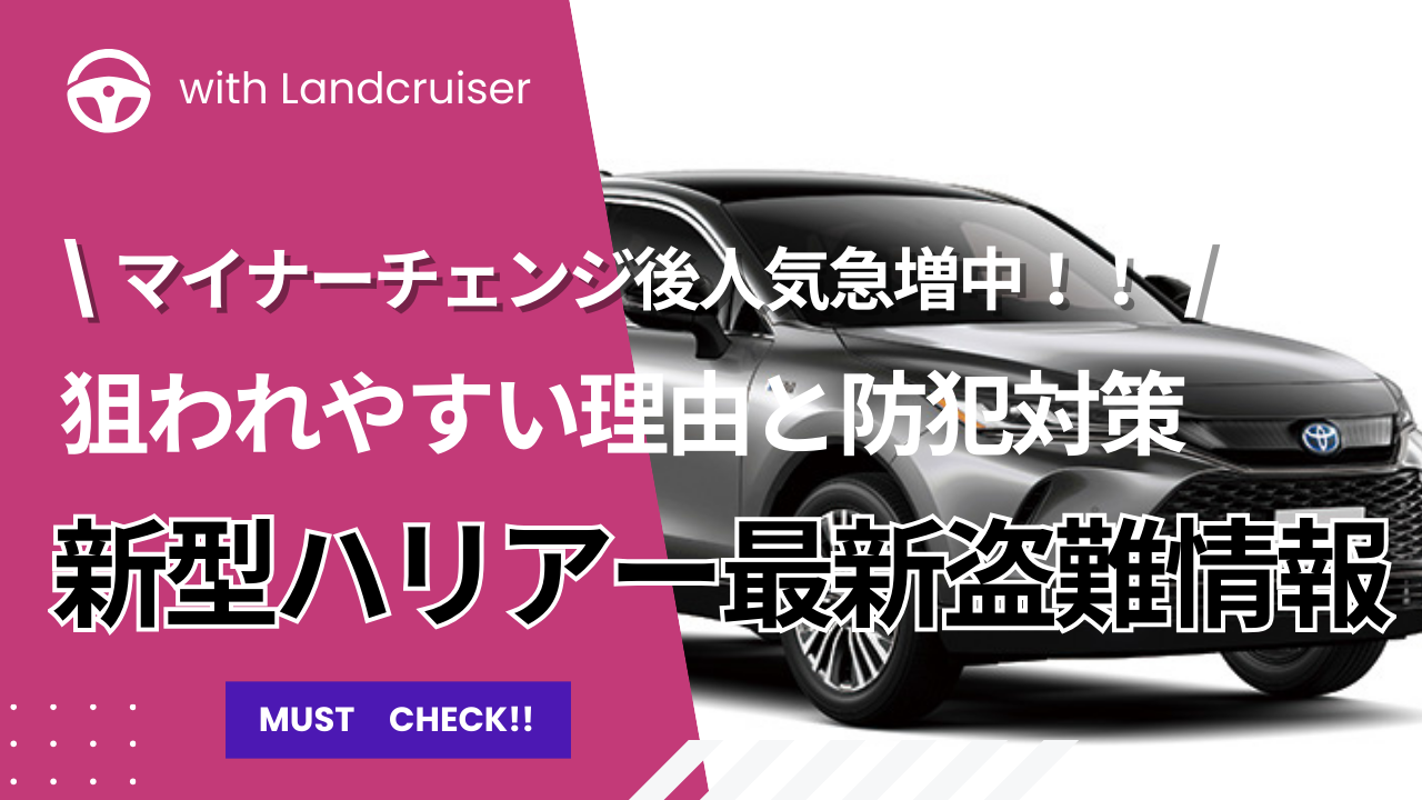 ハリアーの盗難被害状況